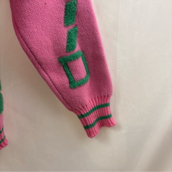 Alpha Kappa Alpha AKA Colors Sweater Thick And Comfy Sz Medium College Divine 9 - Picture 7 of 12